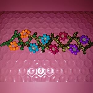 Beaded Flower Bookmark